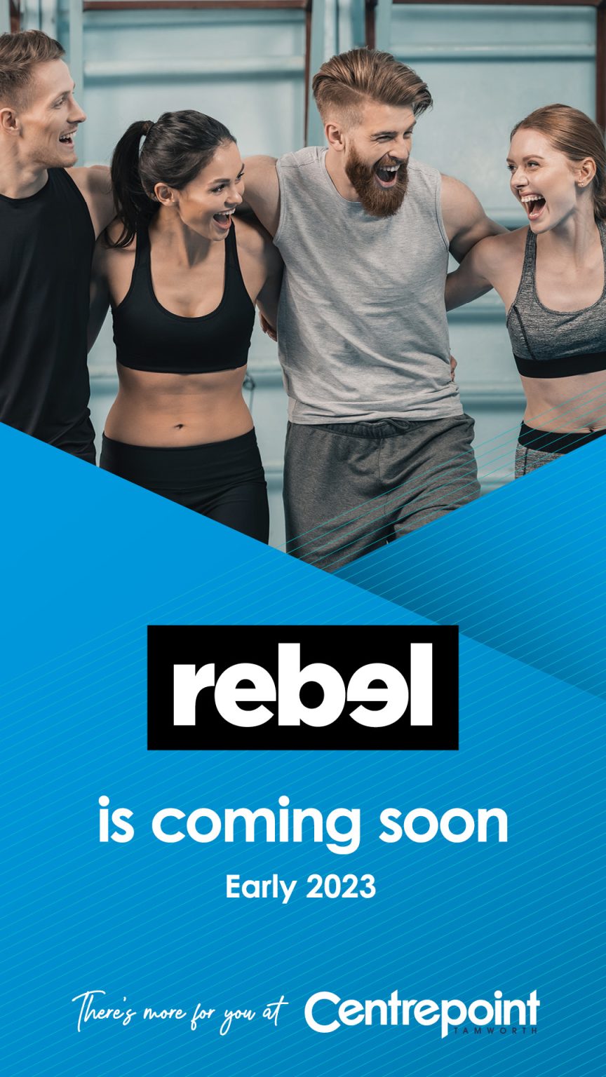 Opening soon Rebel Sport! Centrepoint Shopping Centre